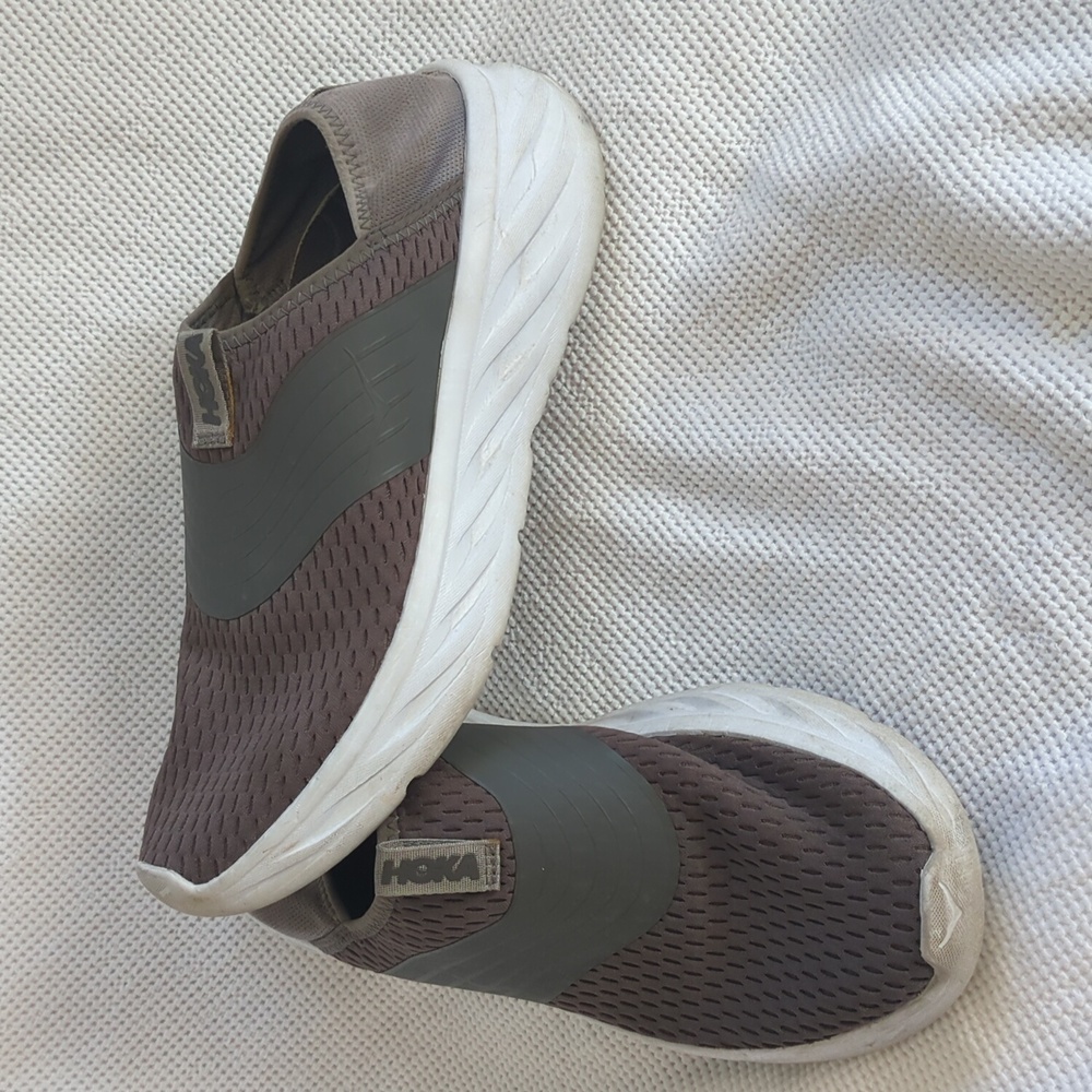 Hoka Men's/ Women's Grey Slip-On Shoes